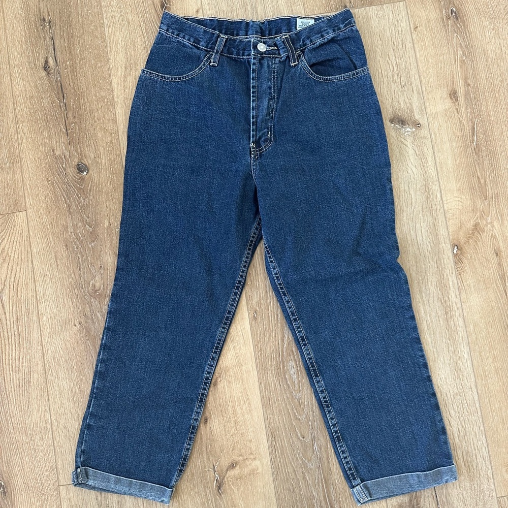 VTG Brighton Blues high waisted crop mom jeans 8